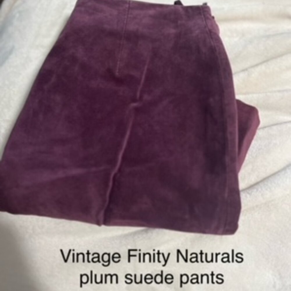 Vintage Finity Natuals suede pants size 10